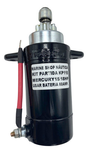 Kit Partida Eletrica Motor Popa Mercury 15 18 Hp Gremalheira