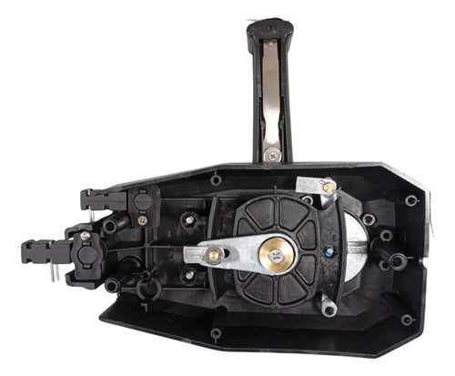 Manete Comando Motor Popa Yamaha Suzuki Mercury Japonês Preto e Vermelho