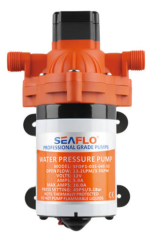 Bomba De Pressurização 3,0 Gpm 45 PSI 12V Series 33 Seaflo