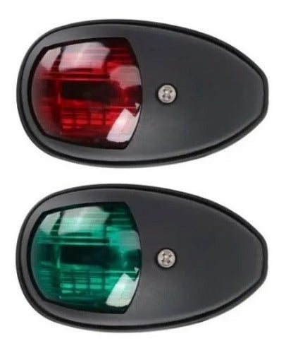 Luz Navegação Bb E Be Par Plástico 12v Led Barcos Lanchas Arieltek