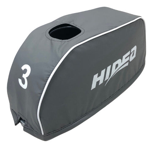 Capa Para Capô Motor De Popa Hidea 3 Hp Cinza