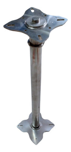Base Giratória Inox 304 Banco Suporte Lancha 60 Cm