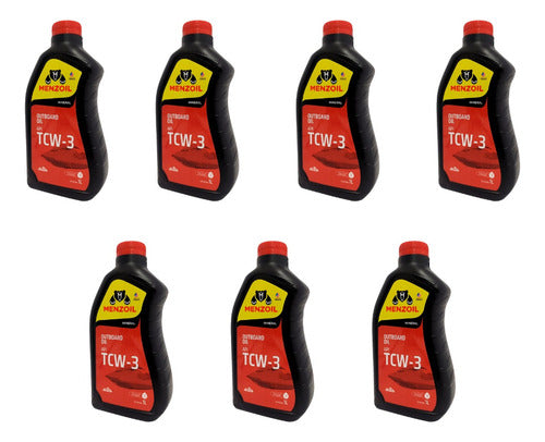 Óleo Menzoil Tcw3 Motor De Popa Barco Lancha 2 Tempos 7 L