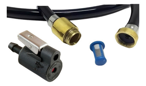 Tanque Combustível 12l Motor Johnson Evinrude Com Filtro Lavável