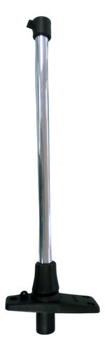 Mastro De Popa Barco Porta Bandeira 40 Cm Retrátil Preto