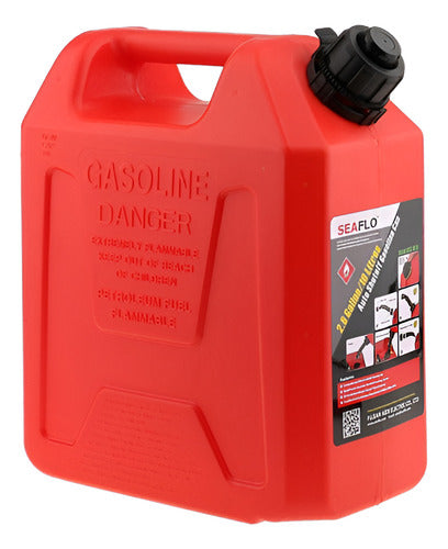 Tanque Galão Combustível 10 Litros Vermelho Original Seaflo
