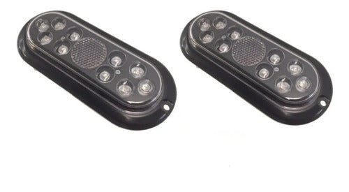 Lanterna  Led Carretinha Carreta Reboque Barco Par
