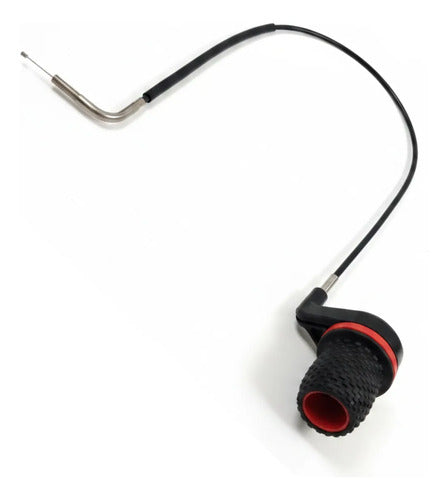 Manopla Do Acelerador Com Cabo Para Motor Popa Hidea 3 Hp Preto