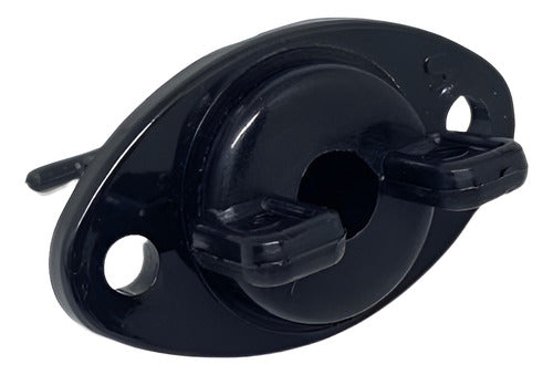 Bujão De Dreno 25mm Plástico Preto Lancha Caiaque Barco Par