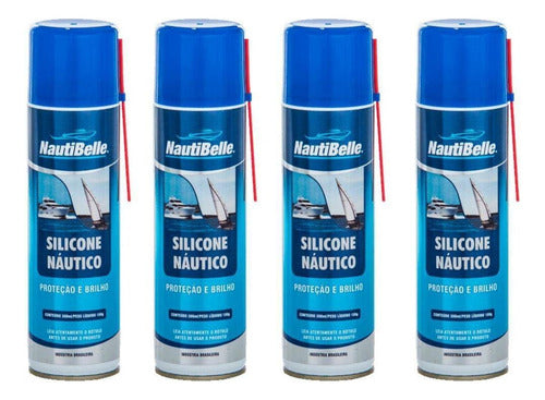 Silicone Náutico Nautibelle 300 Ml Lancha Barco Jet 4 Un