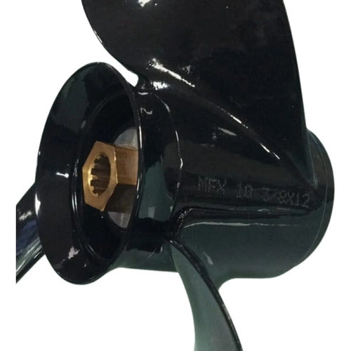 Helice Motor Popa Mercury E Mariner 18hp 25hp 10 3/8 X 12 Preto