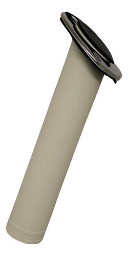 Par Porta Varas Caniço Trapézio Inox Abs Lancha Barco Pesca