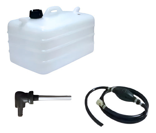 Tanque Gasolina Pescador Fixo 28 L Motor Popa Mercury Super Sea Pró