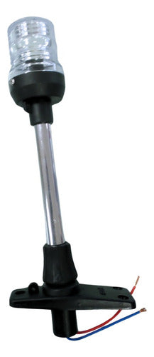 Luz Popa Mastro Alcançado Porta Bandeira 20cm 12v Led Preto