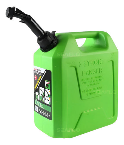 Tanque Galão Combustível 10 Litros Verde Original Seaflo