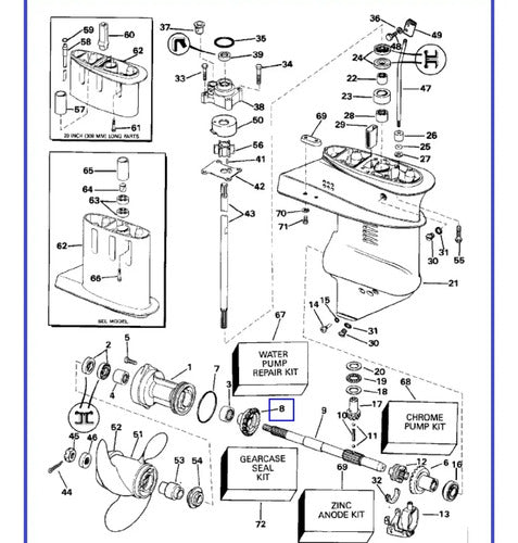 Engrenagem Da Rabeta Ré Motor Popa Yamaha 9.9/15 Hp 2t E 4t