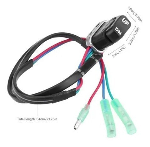 Botão De Controle Do Power Trim & Tilt  Yamaha Todos os Modelos