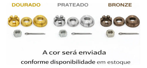 Kit Espaçador Encosto Porca Hélice Mercury Seapró 25 Hp