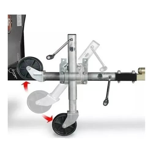 Pedestal Carreta Roda Reboque Barco Escamoteável 453kg
