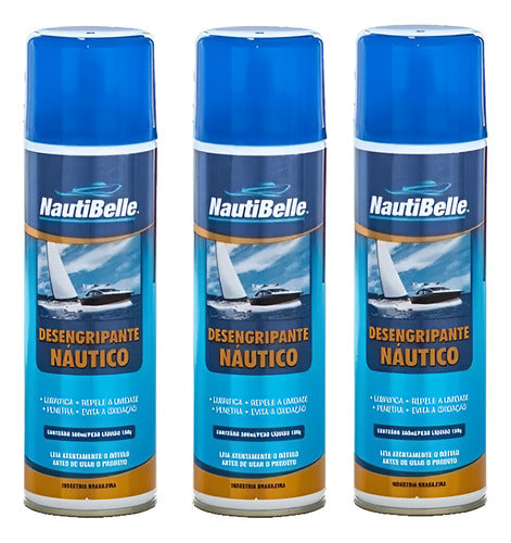 Desengripante Náutico Nautibelle 300 Ml Barco Jetski 3un