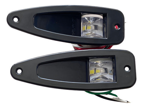 Luz De Navegação Barco Olho De Tubarão Preto Abs Arieltek
