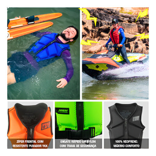 Colete Salva Vidas Neoprene Jetski Homologado Marinha