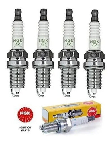 Kit 4 Velas De Ignição Lfr5a-11 Motor Yamaha 90/100/150 Hp 4t