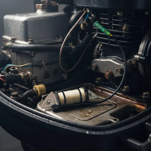 Bobina De Carga P/ Motor De Popa Hidea 4hp Original