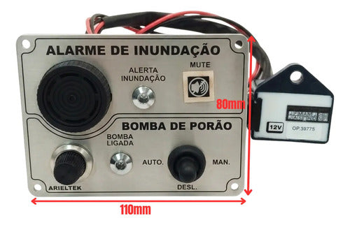 Painel Alarme Inundação E Bomba De Porão E1060 12v Arieltek