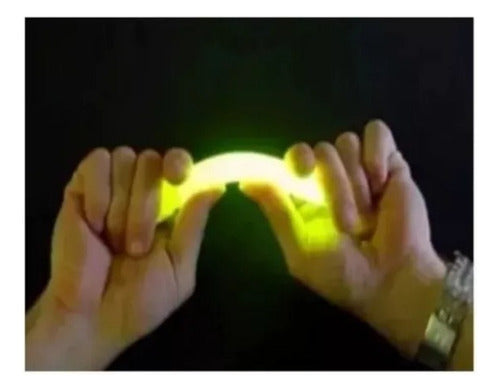 Kit Com 4 Luz Química Bastão Luminoso 15 Cm - Cores