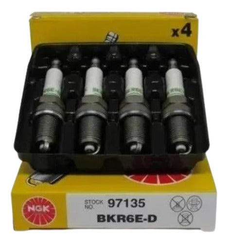 Kit 4 Velas De Ignição Ngk Bkr6e-d Motor Barco Carro