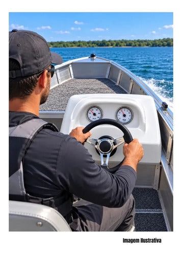 Console Central Cockpit  Barco Lancha Fibra De Vidro Branco