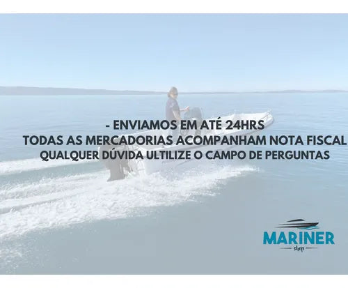 Passa Cabo Cone Direção / Comando Para Motor De Popa