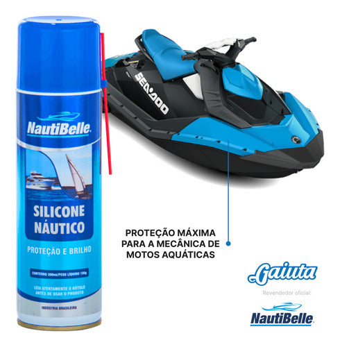 Silicone Náutico Nautibelle 300 Ml Lancha Barco Jet 4 Un