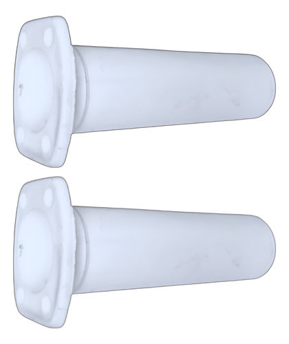 Kit 2 Porta Varas Caniço 14,5 cm Pesca Náutica Branco