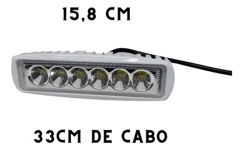 Luz Led Barra Externa 10-30v 6 Leds Motorhome Trailer Barco
