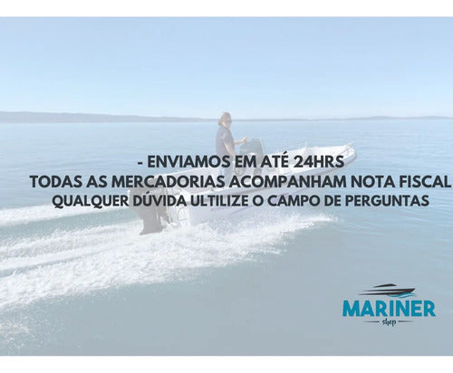 Coxim Inferior Para Motor Popa Yamaha 60 à 90 Hp 2 Tempos