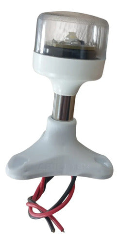 Luz Circular De Ancoragem 360 Led Abs Alto Impacto Arieltek Branca