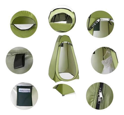 Banheiro Químico Vaso Portátil Com Barraca Camping