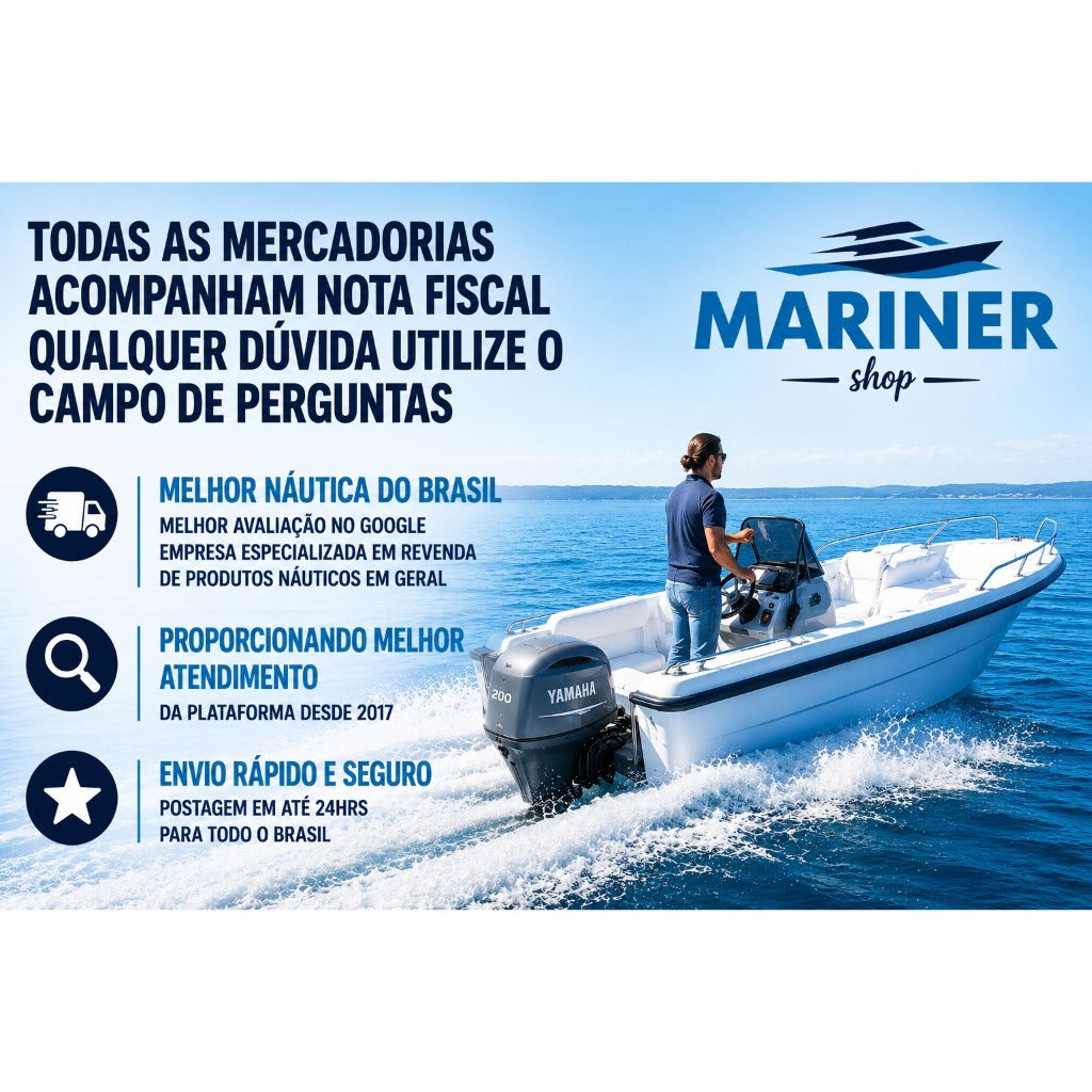 Porta Varas Caniço Em Aço Inox 316 Inclinado Sem Tampa