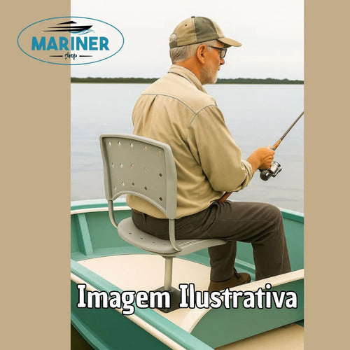Cadeira Giratória Anatômica 360° P/ Barco Lancha