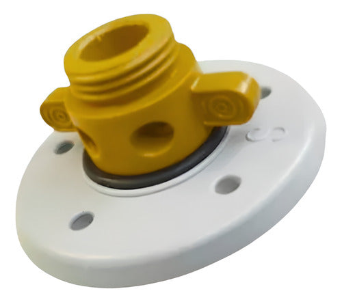 Flange Para Bujão Em Plático Abs Barco