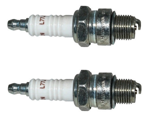 Kit 2 Velas De Ignição Champion L77jc4 Motor Popa Johnson