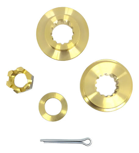 Espaçadores Encosto Porca Hélice Yamaha 40 / 55 E 60 4 Tem