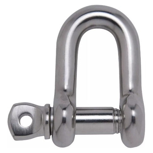 Manilha Reta Inox 14mm Náutica Barco Lancha Veleiro Âncora