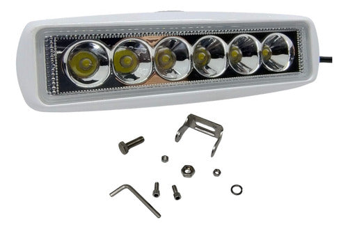 Luz Led Barra Externa 10-30v 6 Leds Motorhome Trailer Barco