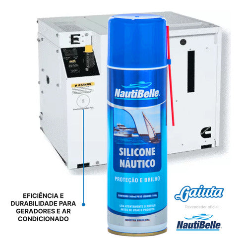 Silicone Náutico Nautibelle 300 Ml Lancha Barco Jet 4 Un