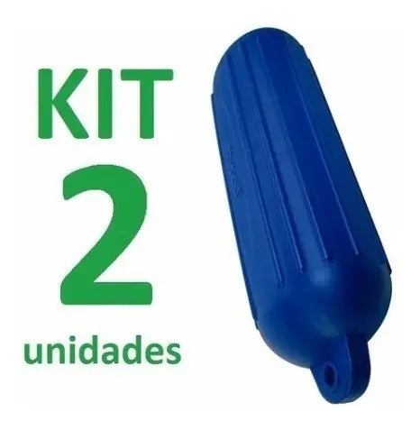 Par Defensa Náutica Inflável G3 13,75 X 50 Cm Barco Lancha Azul