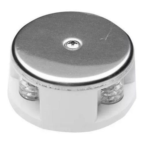 Luz Navegação Proa Bicolor 12v Inox Barcos Lanchas Preto Arieltek