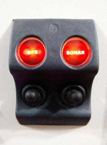 Painel Arieltek 2 Funções Bomba Porão Iluminado Barco Lancha